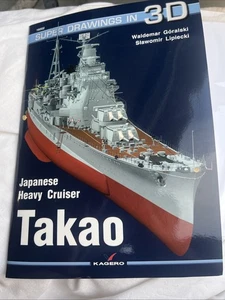 KARGERO SUPER DRAWINGS IN 3D JAPANESE HEAVY CRUISER TAKAO 16002 - Picture 1 of 7
