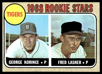 1968 Topps Stars Korince / Lasher RC Detroit Tigers #447 - Image 1 of 2