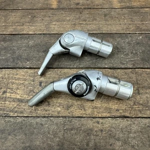 Vintage Shimano SL-BS50 Bar End Shifters Light Action 7 Speed SIS Pair Barcon - Picture 1 of 11