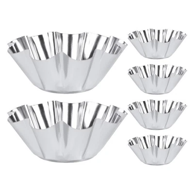  6 Pcs Stampo Crostata Teglia Cupcake Pirottini Per Teglie La Cottura - Immagine 1 di 4