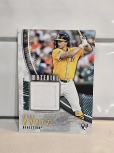 Reliquia de camiseta material de las Grandes Ligas Nick Kurtz 2025 Topps Update #MMUKUR 2025 ROY - Imagen 1 de 2
