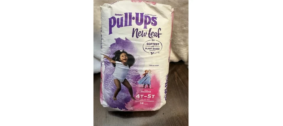 Novas Pull-ups Femininas New Leaf Frozen II Tamanho 4T-5T, 14ct - Imagem 1 de 2