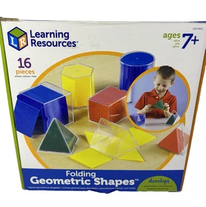 Learning Resources Folding Geometric Shapes - 16 Pieces, Ages 7+ Geometry... - Picture 1 of 4