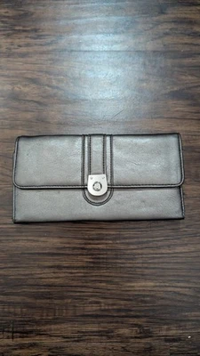 Cartera de cuero metálico bronce Etienne Aigner Merano nueva con etiquetas Foto 1 de 4