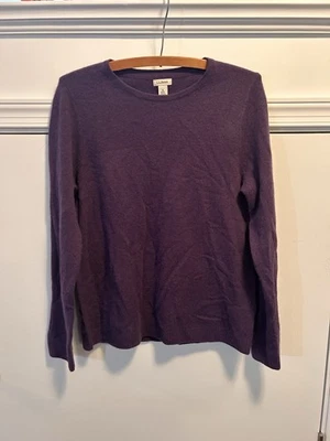 L.L. Suéter Bean 100 % cachemir para mujer púrpura 283586 talla M Foto 1 de 4