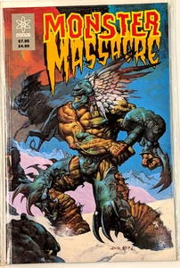 MONSTER MASSACRE, SQUARE-BOUND, ATOMEKA PRESS, 1993, VF/NM BISLEY CVR - Picture 1 of 1