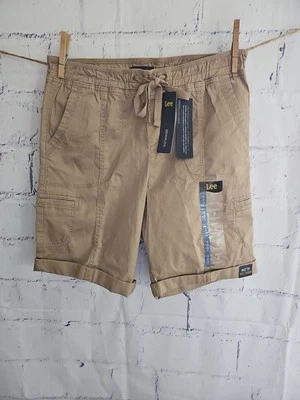 Lee Relaxed Fit tiro medio corto marrón tostado talla 6 bolsillos flexibles para llevar Foto 1 de 4