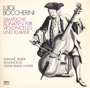 BOCCHERINI Complete Cello Sonatas BASLER Susanne & Helene RBM 3010 LP NM 1971 Rc - Picture 1 of 3