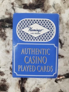 Cartas de póquer Flamingo Las Vegas auténticas cartas jugadas de casino selladas - Imagen 1 de 4