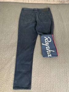 Rapha Cycling Denim Jeans Reflective Logo Standard Fit Size 34W/34L - Picture 1 of 24