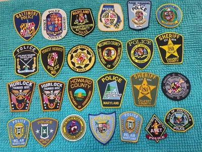 НАШИВКА ПОЛИЦЕЙСКОГО ШЕРИФА МЭРИЛЕНД MD — ЛОТ ИЗ 25 НАШИВОК - Изображение 1 из 2