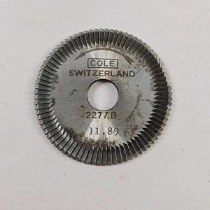 Key Cutting Wheel 2277.B 11.89 By COLE Made In Switzerland Read Description⬇ - Picture 1 of 4