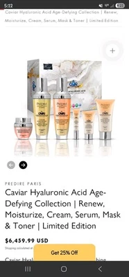 Predire Caviar Hyaluronic Acid Age Defying Collection-SEALED MSRP $6400 - Image 1 of 3
