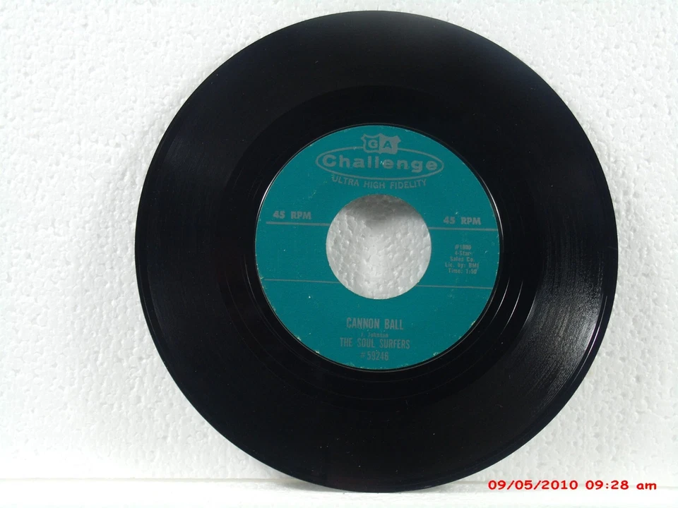 THE SOUL SURFERS(A)/JERRY WALLACE(B)-(45)-CANNON BALL/INTHE MISTY MOONLIGHT-1964 - Image 1 of 2