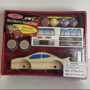 Melissa & Doug Decorate your Own Wooden Race Car #2370 Sealed - Picture 1 of 1