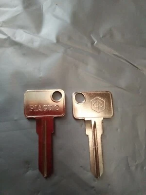 Blank key for Piaggio Vespa Scooter Motorcycle 1950-1996, fit many type (2 pcs) - Image 1 of 3