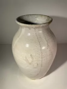 Vaso in ceramica da studio fatto a mano smalto marrone firmato dall'artista vaso in ceramica 9,5" T - Foto 1 di 24