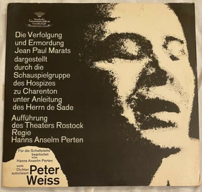 PETER WEISS DIE VERFOLGUNG Rare GERMAN DGG 2 LP IMPORT Poetry THEATRE - Image 1 of 4