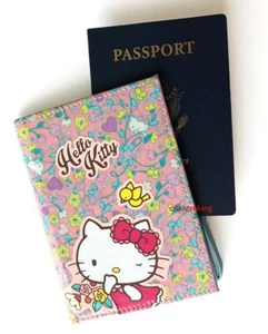 SANRIO HELLO KITTY HOUSE PASSPORT HOLDER, CREDIT CARDS, LICENSE SLOTS NWT - Picture 1 of 6