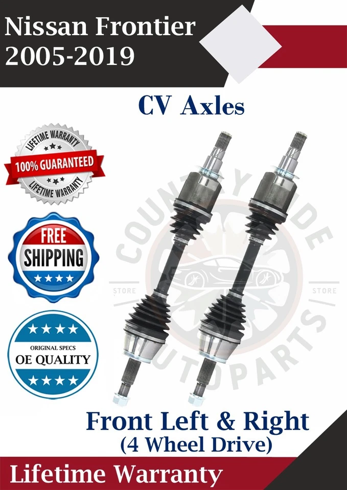 Nuevos ejes CV delanteros OE para Nissan Frontier 2005-2019 4x4 garantía de por vida Foto 1 de 4
