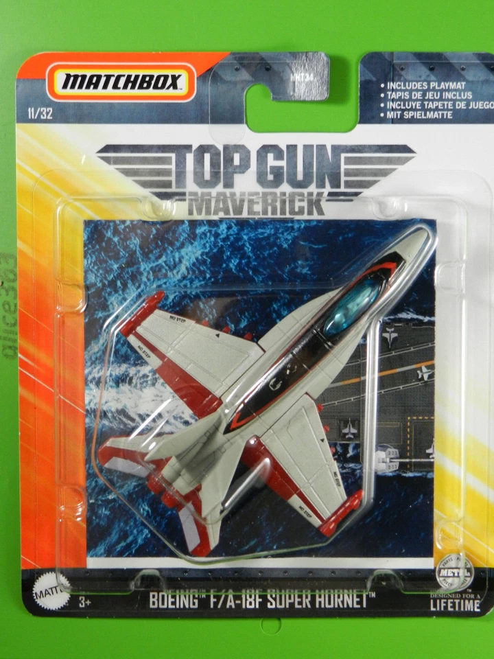 Matchbox 2024 - Top Gun - Boeing F/A-18F Eccellente Hornet + Tappeto-Gioco - - Immagine 1 di 1