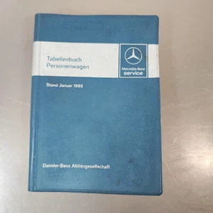 Tabellenbuch Mercedes Benz W 126, W 123, W 116, W 107 Ausgabe von 1/1980 - Bild 1 von 1