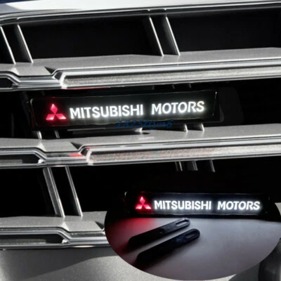 LED Grill Emblem Light Front Grille Badge for Mitsubishi Pajero  ASX Lancer - Image 1 of 4