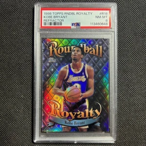 Kobe Bryant 1998-99 Topps Roundball Royalty Refractor PSA 8 casi nuevo-como nuevo Lakers Salón de la fama - Imagen 1 de 2
