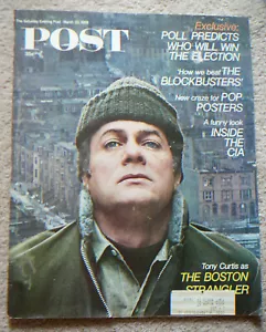 SATURDAY EVENING POST MAGAZINE MARCH 23 1968 - TONY CURTIS THE BOSTON STRANGLER - Imagen 1 de 2