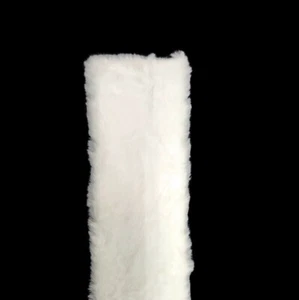 Fur Trim - 4" Wide White Fur Trims Faux Fake Fur Trimming By the Yard M403.32 - Picture 1 of 2