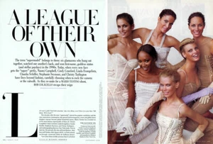 2008 Stephanie Seymour Cindy Crawford Christy Turlington 8-pg MAGAZINE EDITORIAL - Picture 1 of 4