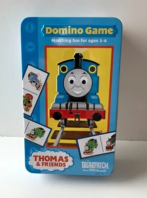 Domino Game Thomas The Tank Engine & Friends Metal Tin Box Briarpatch 2004 HIT - Image 1 of 4
