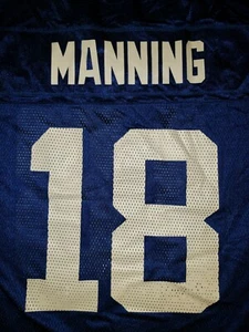 NFL Equipment Authentic Reebok XL Peyton Manning #18 Colts Jersey Pre-owned - Picture 1 of 11
