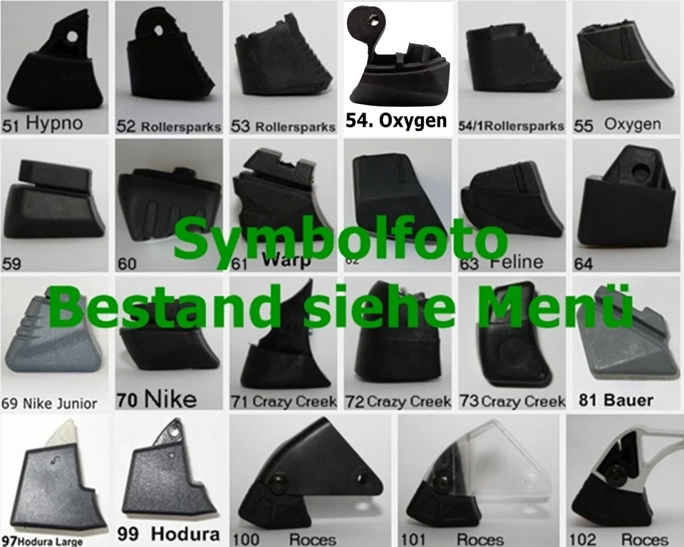 MARKENHERSTELLER Stopper Nr. 50-74, Oxygen Roces Bauer K2 Warp Roxa Fila Crazy Creek Trex Nike