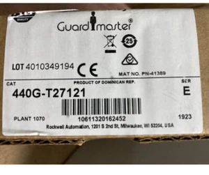Brand New AB 440G-T27121 Guardmaster TLS-GD2 Safety Interlock Switch 440GT27121 - Picture 1 of 2