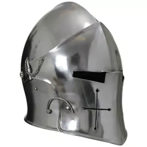 Visored Barbuta Helmet - Picture 1 of 12