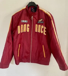 Chaqueta cortavientos vintage HANDO GOS Drag Racing talla XXL excelente estado - Imagen 1 de 9