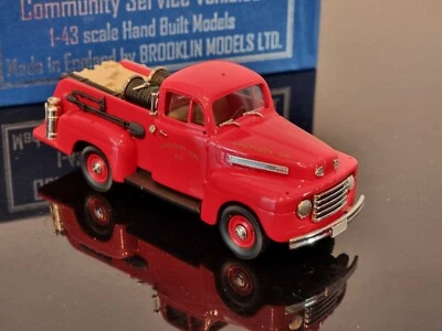 Brooklin 型号 1948 年福特 F1 消防车凹槽卷 Fire Dept. 1/43 手工制作 — 第 1/4 张图片