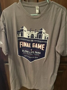 Texas Rangers "The Final Game" T Shirt MLB Baseball Globe Life 9/29/2019 XL - Picture 1 of 3