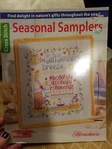 Seasonal Samplers Cross Stitch Leaisure Arts  Pattern Book - Picture 1 of 3