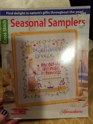 Seasonal Samplers Cross Stitch Leaisure Arts  Pattern Book - Image 1 of 3