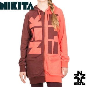 Nikita Expression Women Ski Snowboard Full Zip Hoodie Long Fit NWT - Picture 1 of 4