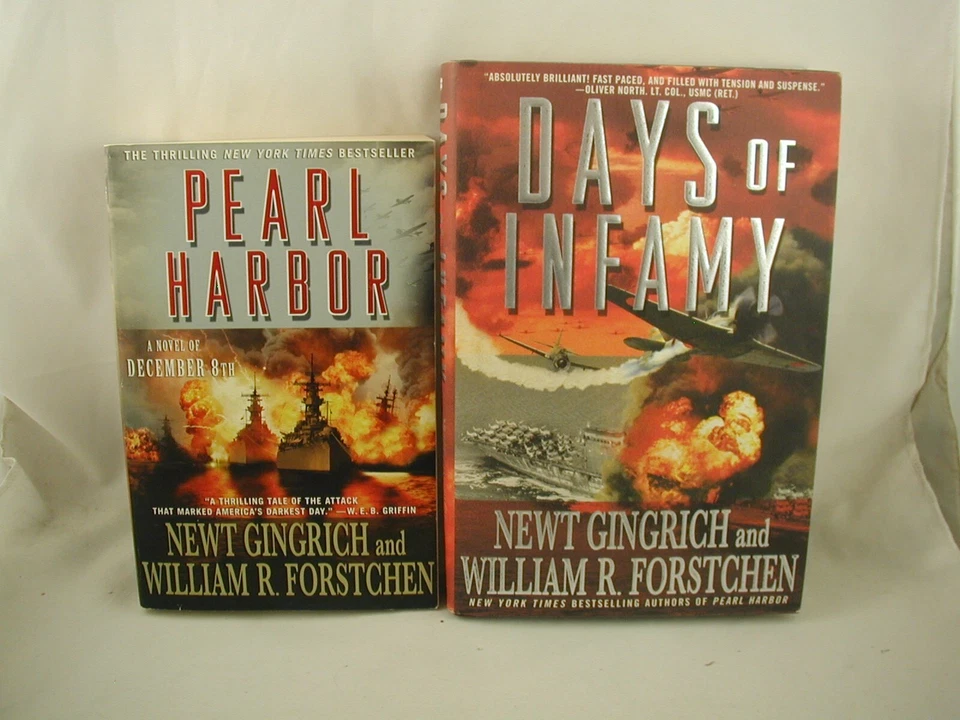 William Forstchen 2 Books Pacific World War II Alternate History Science Fiction - Image 1 of 1