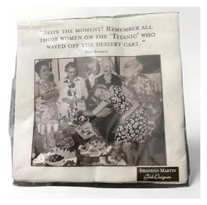 20 Shannon Martin Designer Girl Napkins! Bar, Cocktail, Appetizer! Erma Bombeck! - Picture 1 of 2