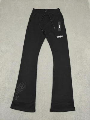 Pantalones de chándal de vellón de pierna acampanada Forever Rose medianos de Civilregime para hombre nuevos Foto 1 de 4