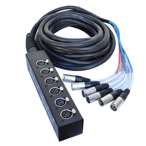 SADROP-6x30 6 Channel Drop Snake Cable, 30-Feet Pro Audio Sub Snake - Picture 1 of 3