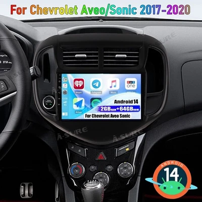 Android 14 Car Stereo Radio For Chevrolet Aveo Sonic 2017-2020 Carplay Navi 64GB - Image 1 of 4