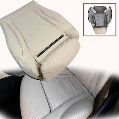 Cubierta de asiento inferior del conductor delantero cuero tostado para Mercedes Benz C300 2015-2020 2021 Foto 1 de 4