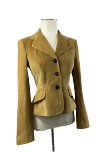 Vintage Womens Retro Cordoroy camel Brown Dolce & Gabbana Blazer 38 XS - Picture 1 of 20