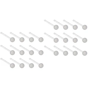  40 PCs Körperschmuck Nasenringe Retainer Flexibler Lippenohrennasenring klarer - Bild 1 von 12